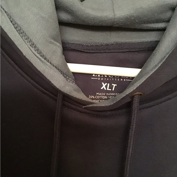 Men’s gray and blue XLT hoodie - like new! - Picture 2 of 2